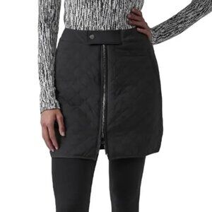 NEW Black Athleta Apres Quilted Ski Skirt